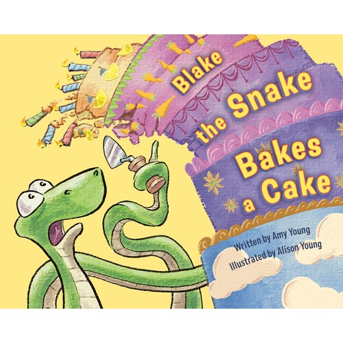 预订 Blake the Snake Bakes a Cake 蛇布莱克烤蛋糕 9780593621745