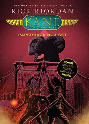 现货 英文原版 埃及守护神三部曲套装 Rick Riordan 波西杰克逊作者 The Kane Chronicles, Paperback Box Set