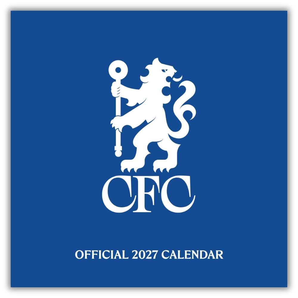 切尔西足球俱乐部 传奇球星 2027年方形挂历 Chelsea FC Legends 2027 Square Calendar 英文原版 进口日历 阿扎尔德罗巴