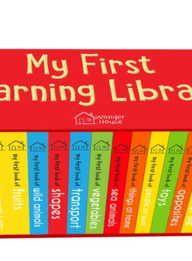 现货 儿童早教认知启蒙单词纸板书 20册礼品套装 Wonder House 英文原版 My First Complete Learning Library Board Books