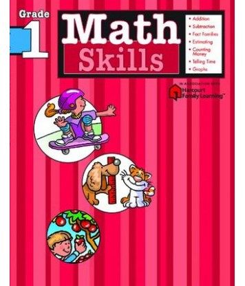 英文原版 Flash Kids 数学技能：1年级 Math Skills: Grade 1 (Flash Kids Harcourt Family Learning)