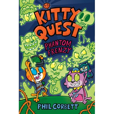 预订 小猫探索:幻影狂乱 漫画图像小说 冒险动作 英文 凯蒂探索之旅 Kitty Quest: Phantom Frenzy:9780593619865