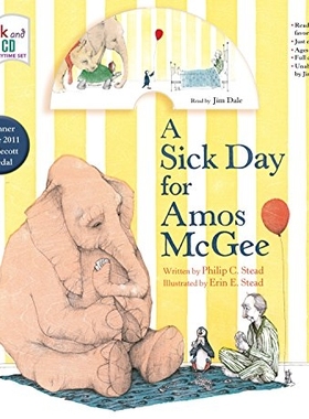 A Sick Day for Amos McGee: Book & CD Storytime Set 英文原版 阿莫的生病日 书+CD 凯迪克金奖绘本