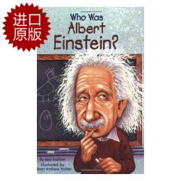 现货 英文原版 谁是艾伯特 爱因斯坦?Who Was Albert Einstein? 中小学生读物 Who Was/Is 系列 进口原版 人物传记