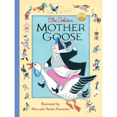 预订 黄金鹅妈妈 儿歌童谣 韵律启蒙 英文 The Golden Mother Goose