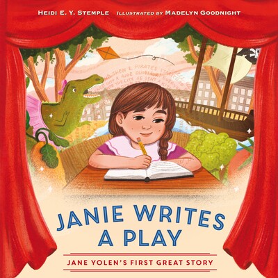 预订 珍妮写剧本：简·约伦的*个伟大故事 人物传记 作家 文学家 英文  Janie Writes a Play: Jane Yolen's First Great Story:97