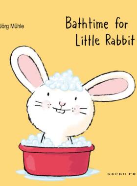 现货 英文原版 小兔子亲子互动纸板书 谁来帮我洗澡澡 Jorg Muhle 宝宝行为习惯培养 Bathtime for Little Rabbit