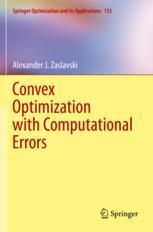 预订 Convex Optimization with Computational Errors