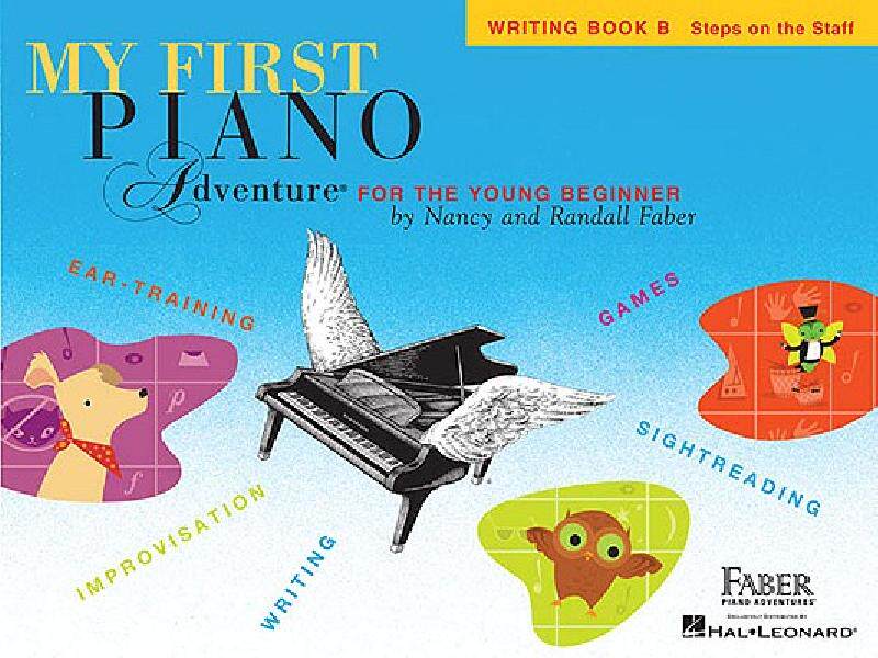 英文原版 菲伯尔我的钢琴启蒙课:B级创作训练(迈向五线谱) My First Piano Adventure, Writing Book B