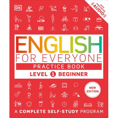 预订 适合所有人的英语练习册初级 1 级：完整的自学计划 DK English for Everyone DK Everyone系列 外语学习 - 英语作为第二语言