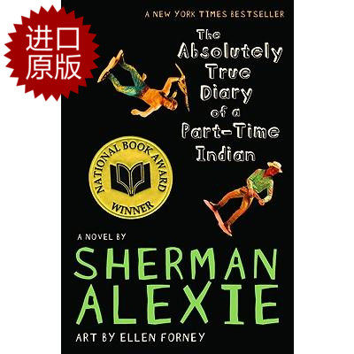 预售 英文原版 印第安人真实日记 Absolutely True Diary Of A Part-Time Indian