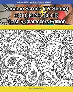 Edition Street Coloring Book Series Sesame Characters 英文原版 Cast 芝麻街填色书