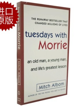 预售 英文原版 Tuesdays with Morrie 相约星期二 Mitch Albom外国当代文学米奇阿尔博姆青少年课外读物十四堂