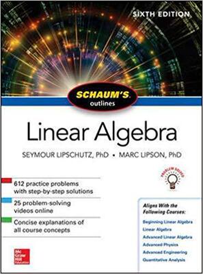 现货英文原版 线性代数，第6版 Schaum's Outline of Linear Algebra, Sixth Edition