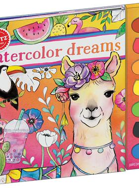 英文原版 Klutz儿童手工书 学画水彩画 Watercolor Dreams