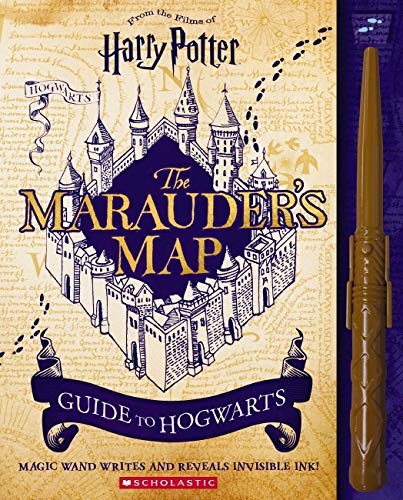 哈利波特：霍格沃茨活点地图指南 英文原版 附发光魔杖 HarryPotter 电影周边 Marauder's Map Guide to Hogwarts