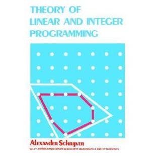 Theory Linear Programming 英文原版 Integer 线性整数规划理论