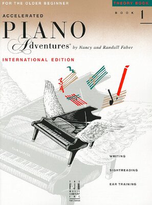 1级乐理 国际版 菲伯尔钢琴快速教程 英文原版 Accelerated Piano Adventures for the Older Beginner 9781616779504