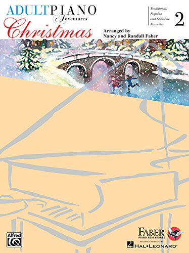 英文原版 菲伯尔成人钢琴课程，圣诞歌曲2 Adult Piano Adventures Christmas Book 2