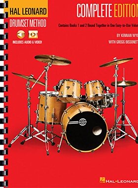 英文原版 架子鼓技法 Hal Leonard Drumset Method: Complete Edition (Books 1 & 2)