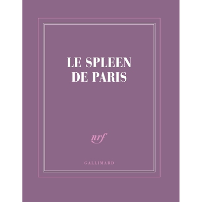 法国Gallimard文学笔记本 巴黎的忧郁 进口文创 文艺法式优雅 小众礼物 CARNET LE SPLEEN DE PARIS