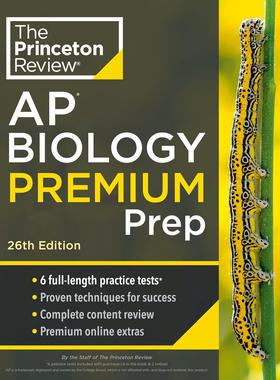 Princeton Review AP Biology Premium Prep, 2024: 6 Practice Tests + Complete Content Review + Strateg