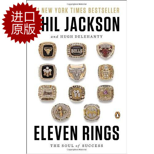预订 Eleven Rings 11枚戒指 英文原版 禅师菲尔杰克逊自传记 英文版书