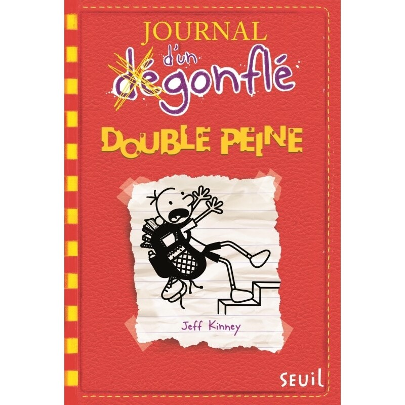 预售 小屁孩日记11 法语版 Jeff Kinney 少儿入门读物 Journal d'un dégonflé 法国进口书 Double peine