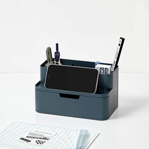 韩国简约收纳文具笔筒抽屉