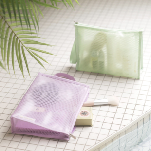 韩国full旅行便携腕带网眼洗漱包化妆包游泳用品杂物整理收纳包袋