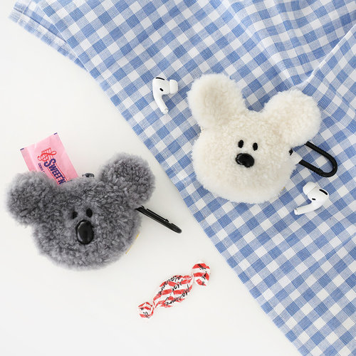 韩国可爱动物头通用耳机盒收纳包