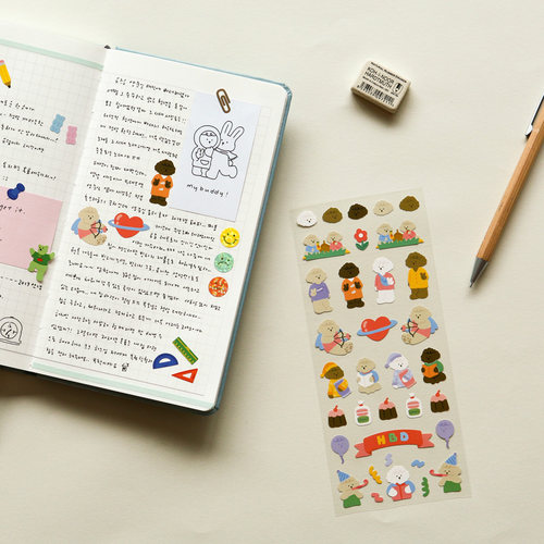 韩国正品卡通防水可移装饰小贴纸