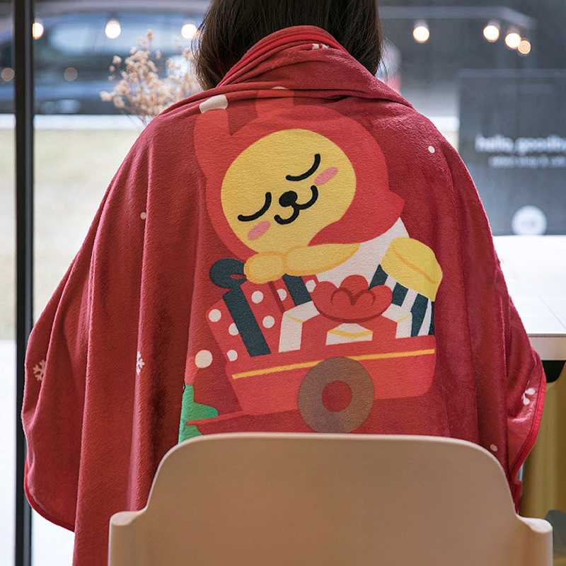 韩国Kakao居家休闲毛绒毯保暖