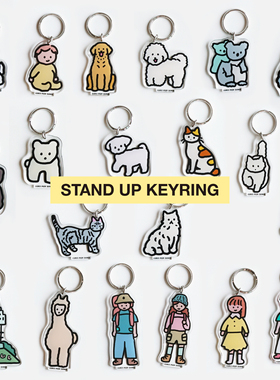 韩国ZEROPERZERO可爱插画创意树脂钥匙扣耳机壳挂件女包包配饰ins