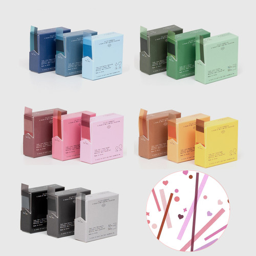 韩国文创胶带彩色图形diy装饰贴