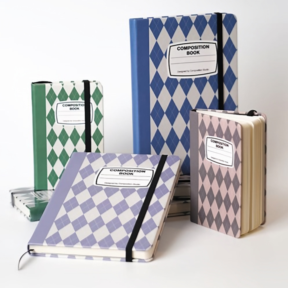 菱形格纹A5/A6空白笔记本
