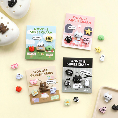 韩国可爱卡通洞洞鞋花立体配饰