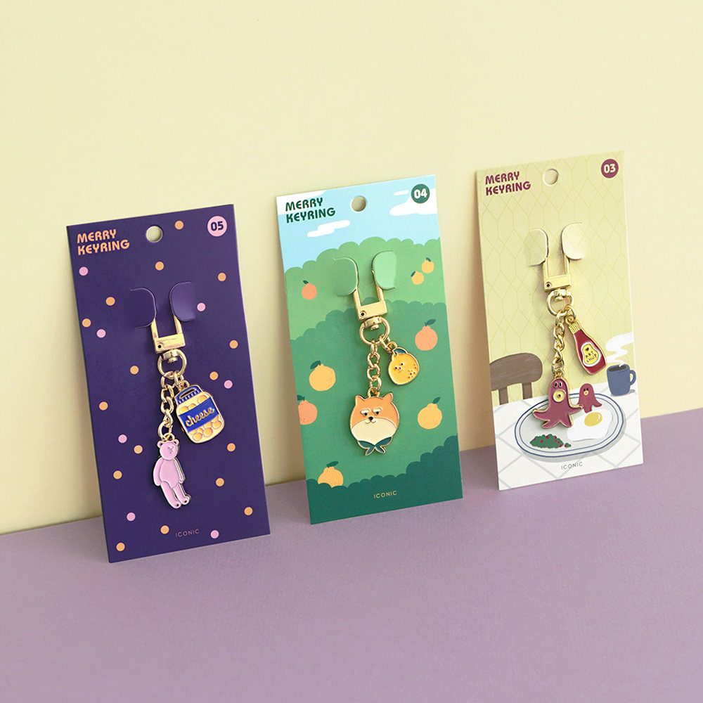 韩国进口iconic可爱卡通金属钥匙扣挂链钥匙圈AirPods配饰包挂件,服饰配件/皮带/帽子/围巾,钥匙扣,淘宝优惠券,粉丝福利购,淘宝优惠卷