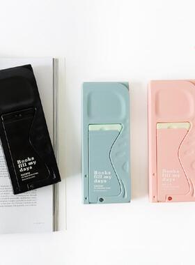 韩国bookfriends可折叠纯色便携桌面阅读书立高颜值平板置物支架