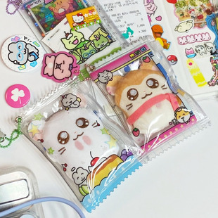 韩国heeheeclub可爱情侣照片宝丽来小卡PVC透明拉链收纳袋ins小众