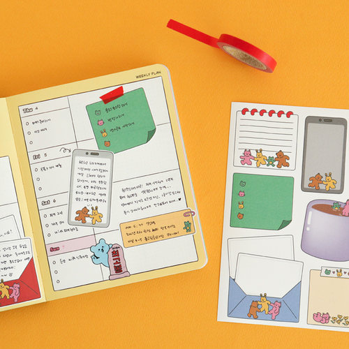 韩国创意备忘录贴纸可写字装饰