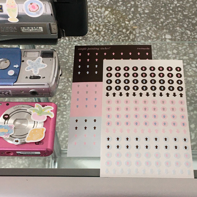 韩国Trust My Vibe创意小贴纸手机手账素材数字星期箭头重点贴ins,文具电教/文化用品/商务用品,贴纸/立体贴纸,淘宝优惠券,粉丝福利购,淘宝优惠卷