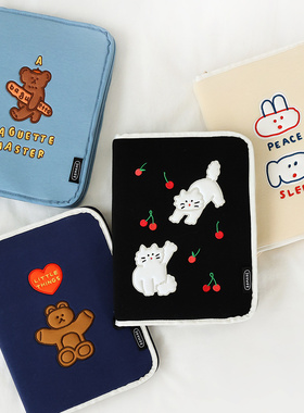 韩国romane可爱卡通全开11寸iPad Pro平板13笔记本电脑防震收纳包