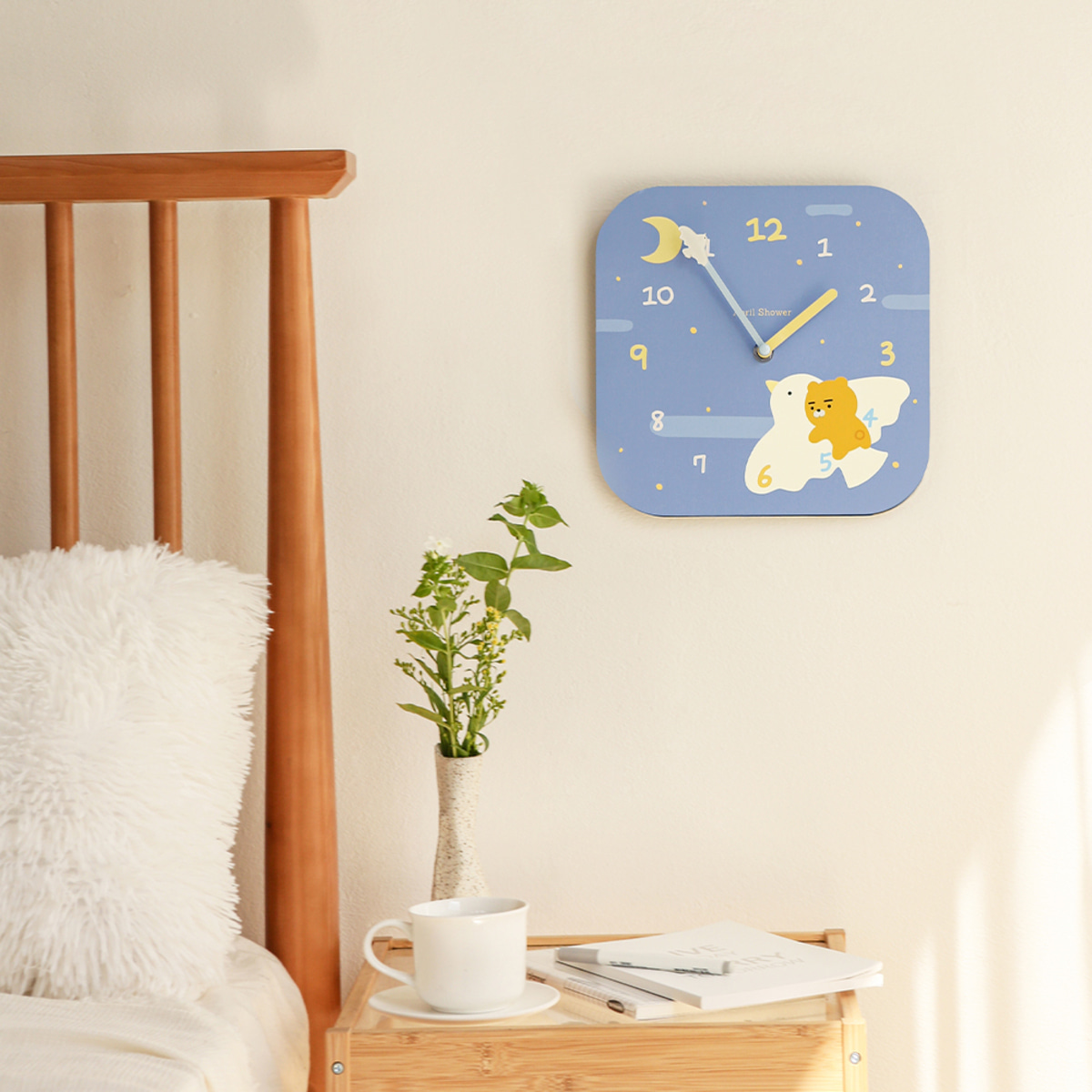 kakaofriends卡通客厅静音挂钟