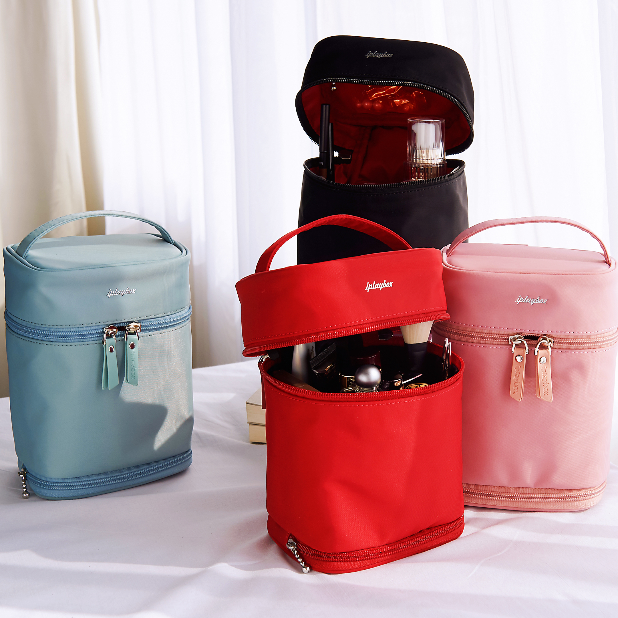 便携化妆包iplaybox大容量收纳包