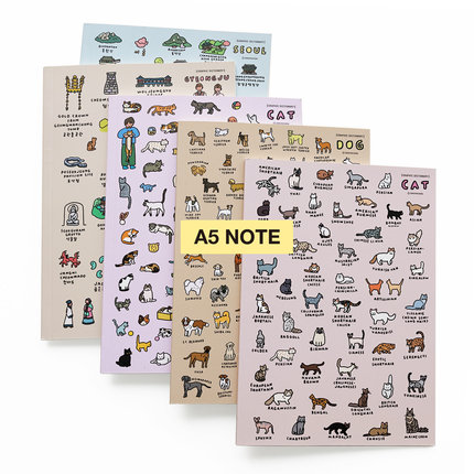 韩国ZEROPERZERO可爱卡通A5横线本ins线条本学生办公记事本笔记本