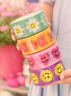 韩国afrocat可爱英伦洋娃娃礼品包装封口封箱DIY装饰胶带贴40米