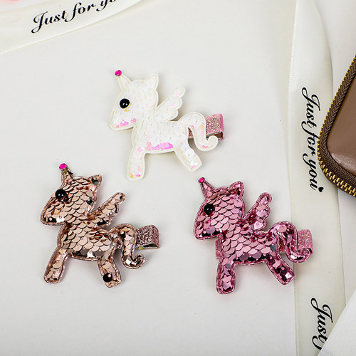 可爱时尚亮片ins风发夹儿童头饰