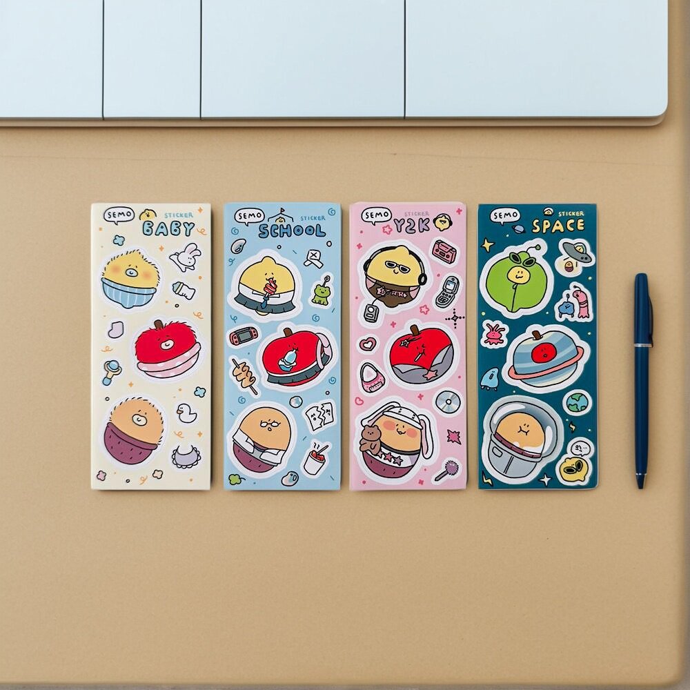韩国可移除手账贴纸装饰素材咕卡