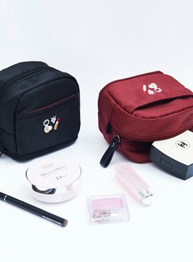 iplaybox时尚立体便携小化妆包大容量随身补妆收纳包唇膏口红包